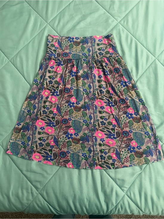 NATURAL LIFE Dresses & Skirts - NATURAL LIFE Floral A-Line Skirt in Pink, Blue & Green